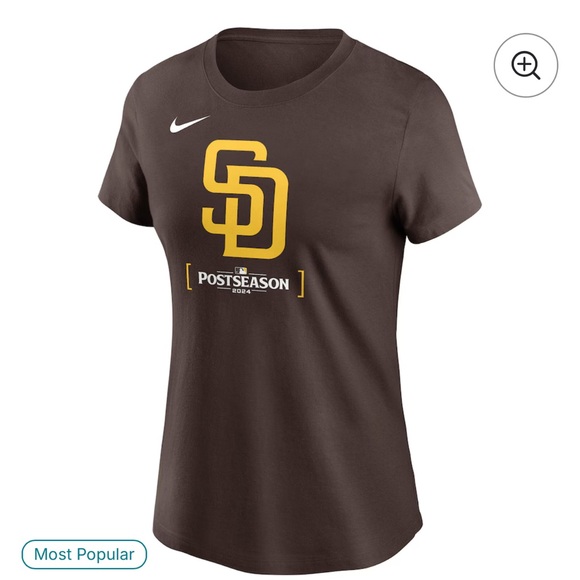 Nike Tops - Nike San Diego Padres 2024 Postseason T-Shirt | Size Large | Brown/Gold